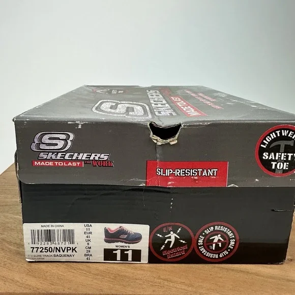 New Womens Skechers For Work Sure Track Saquenay Safety Toe‎ Shoes Sneakers 11M - Picture 8 of 8